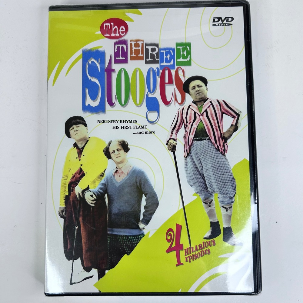 NIB The Three Stooges 4 Hilarious Episodes DVD Comedy Collection